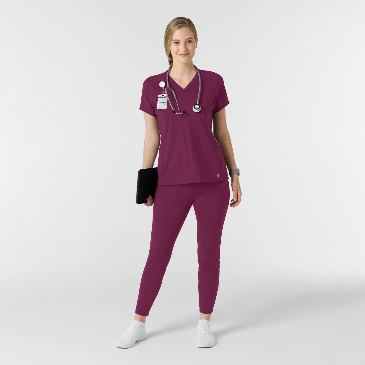 Pantalone donna 5259 slim wine