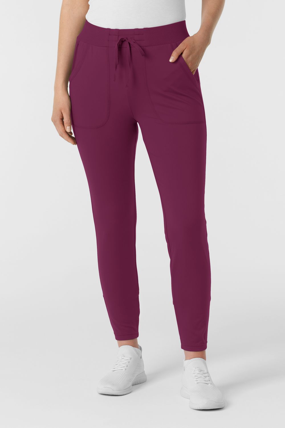 Pantalone donna 5259 slim wine