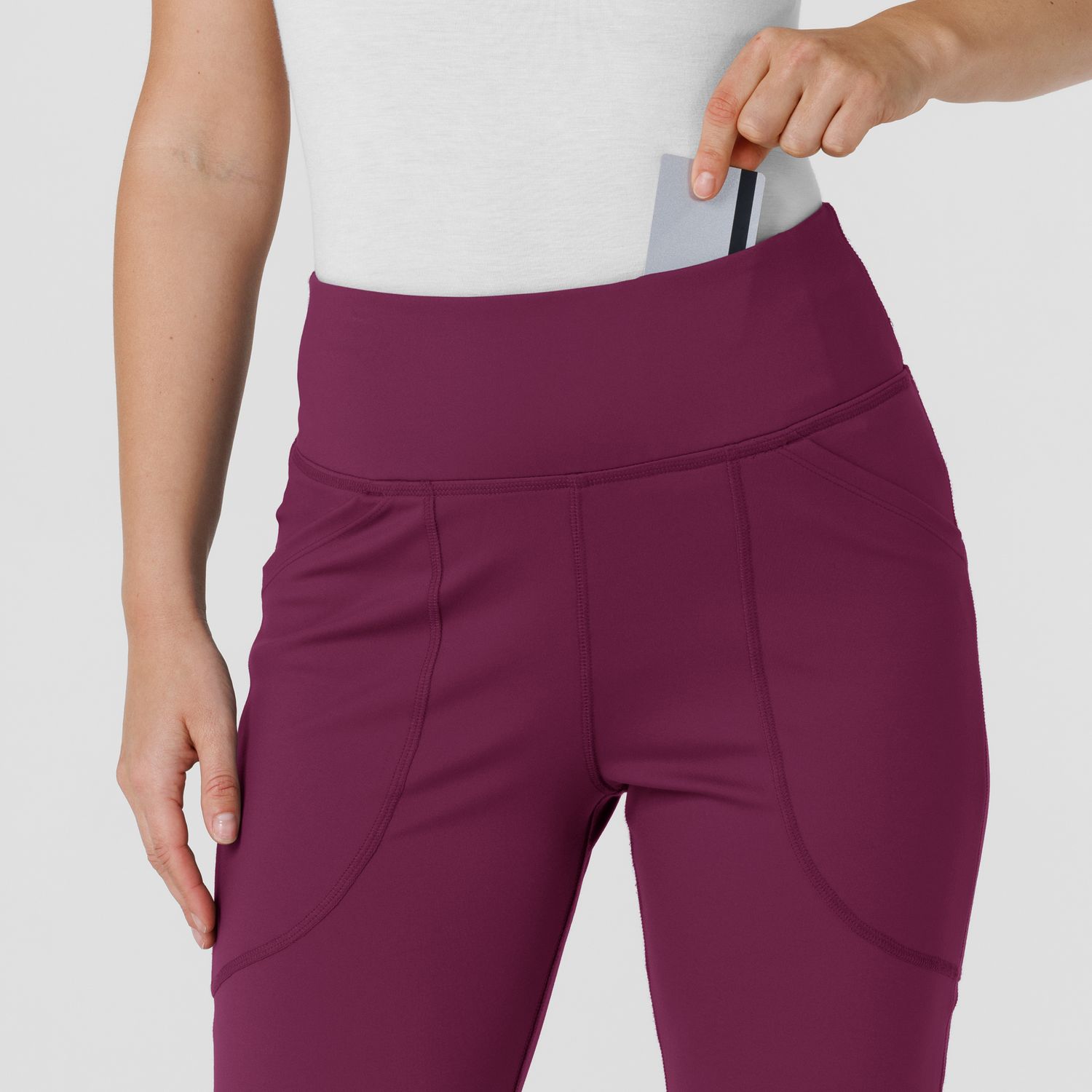 Pantalone donna 5459 yoga svasato wine