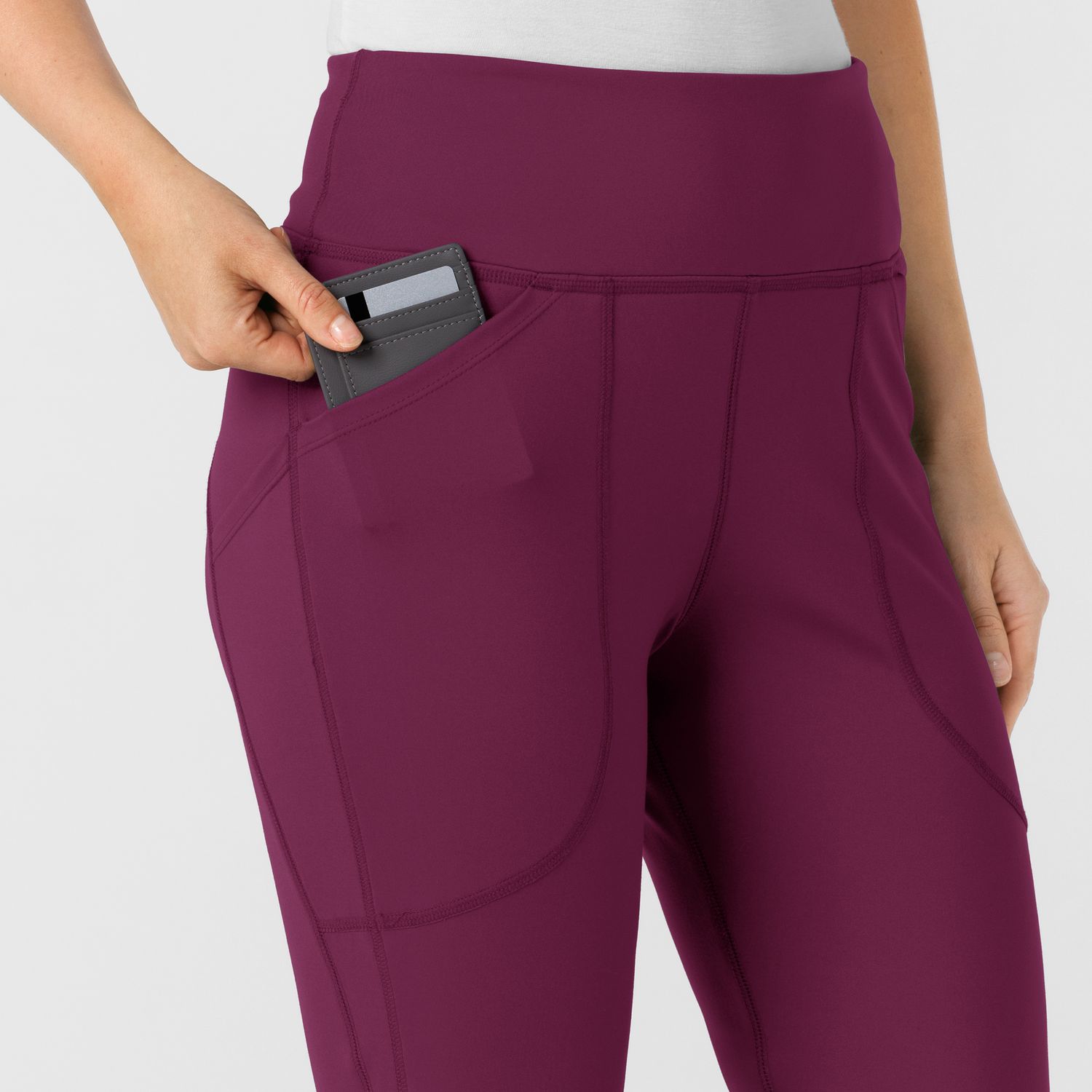 Pantalone donna 5459 yoga svasato wine