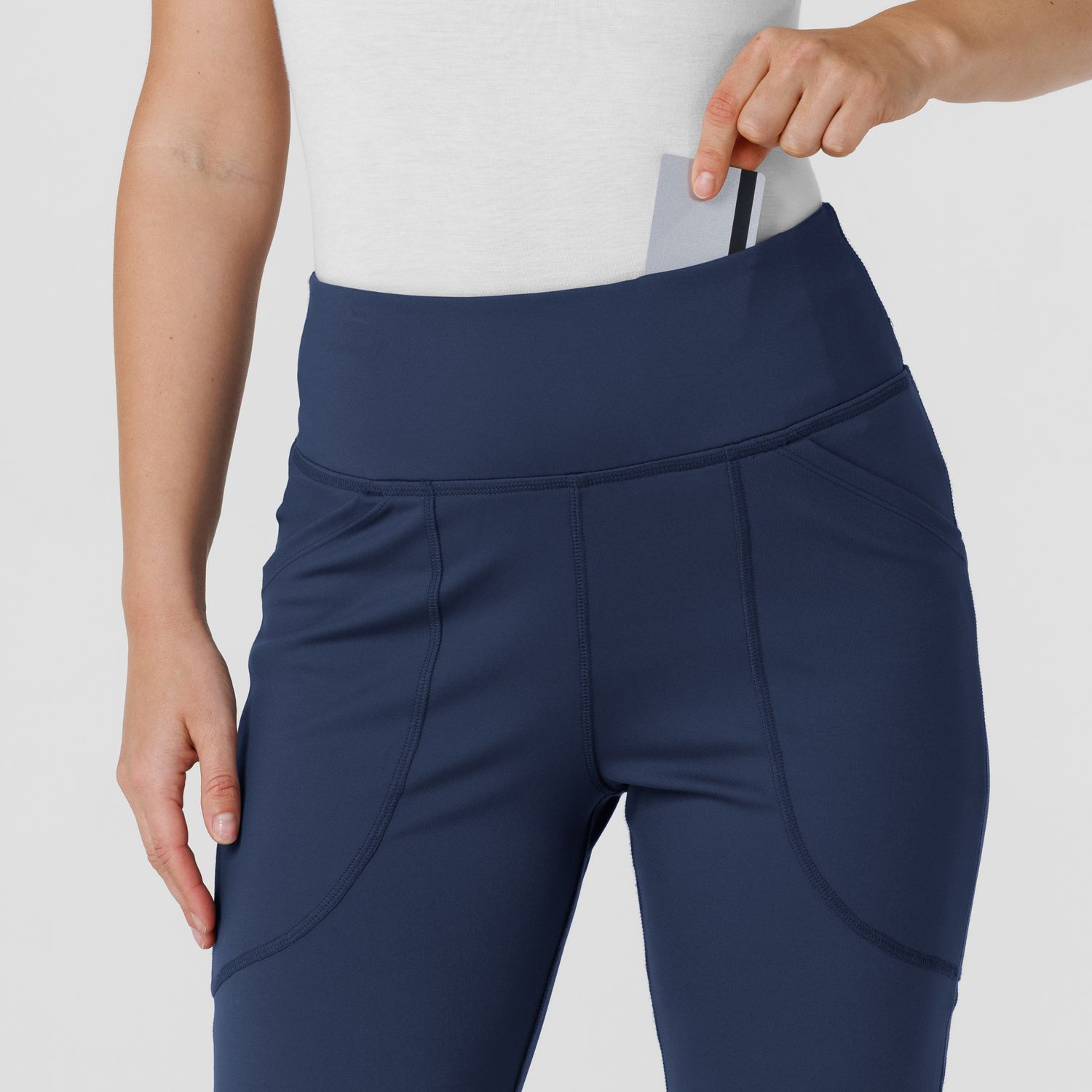 Pantalone donna 5459 yoga svasato navy blue