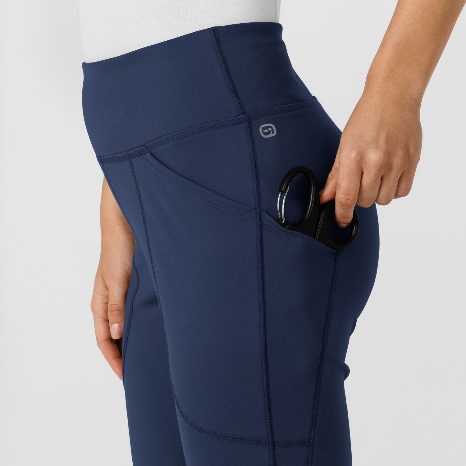Pantalone donna 5459 yoga svasato navy blue
