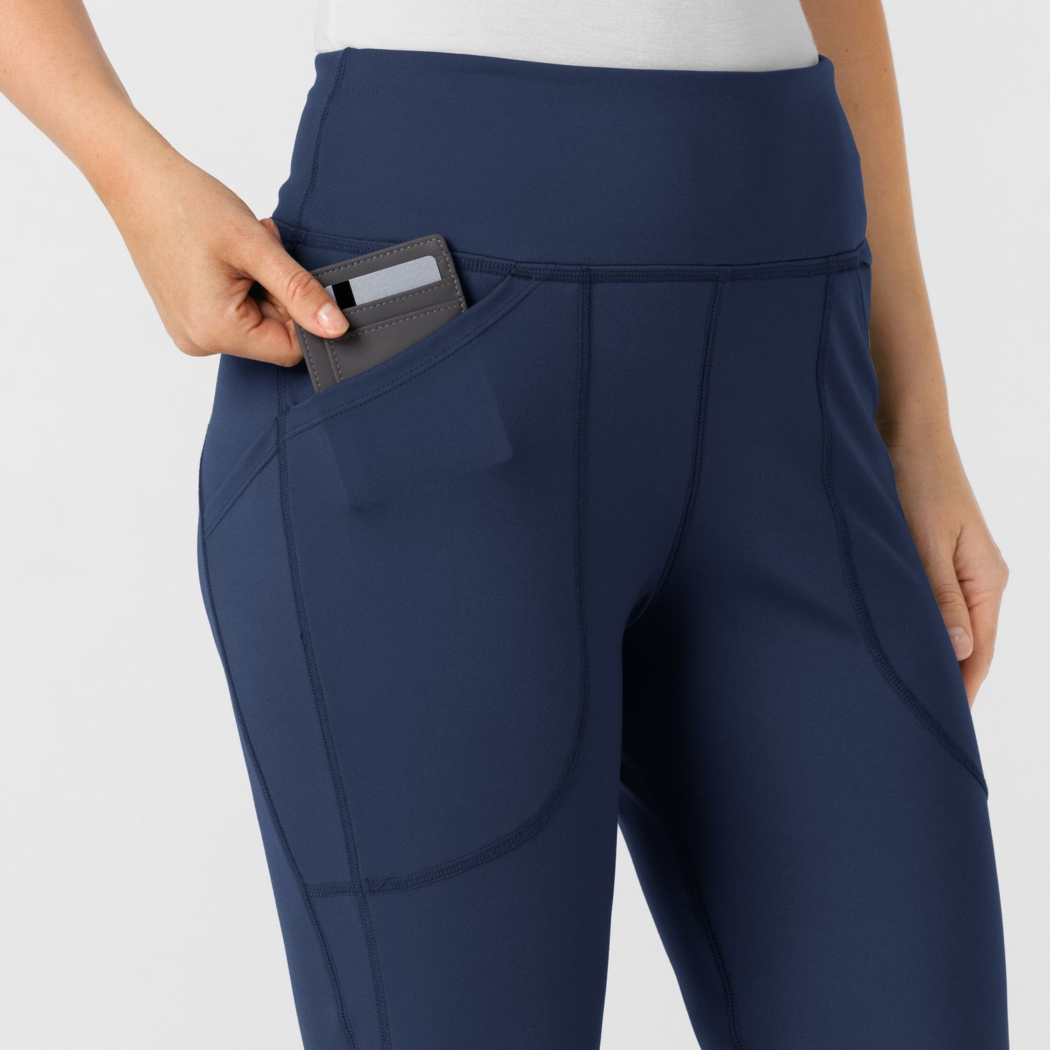 Pantalone donna 5459 yoga svasato navy blue