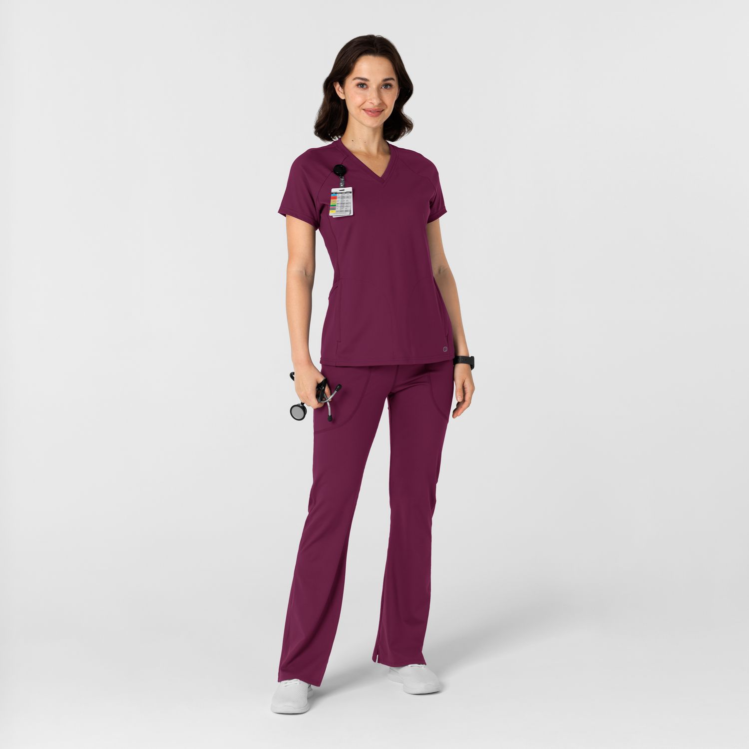 Pantalone donna 5459 yoga svasato wine