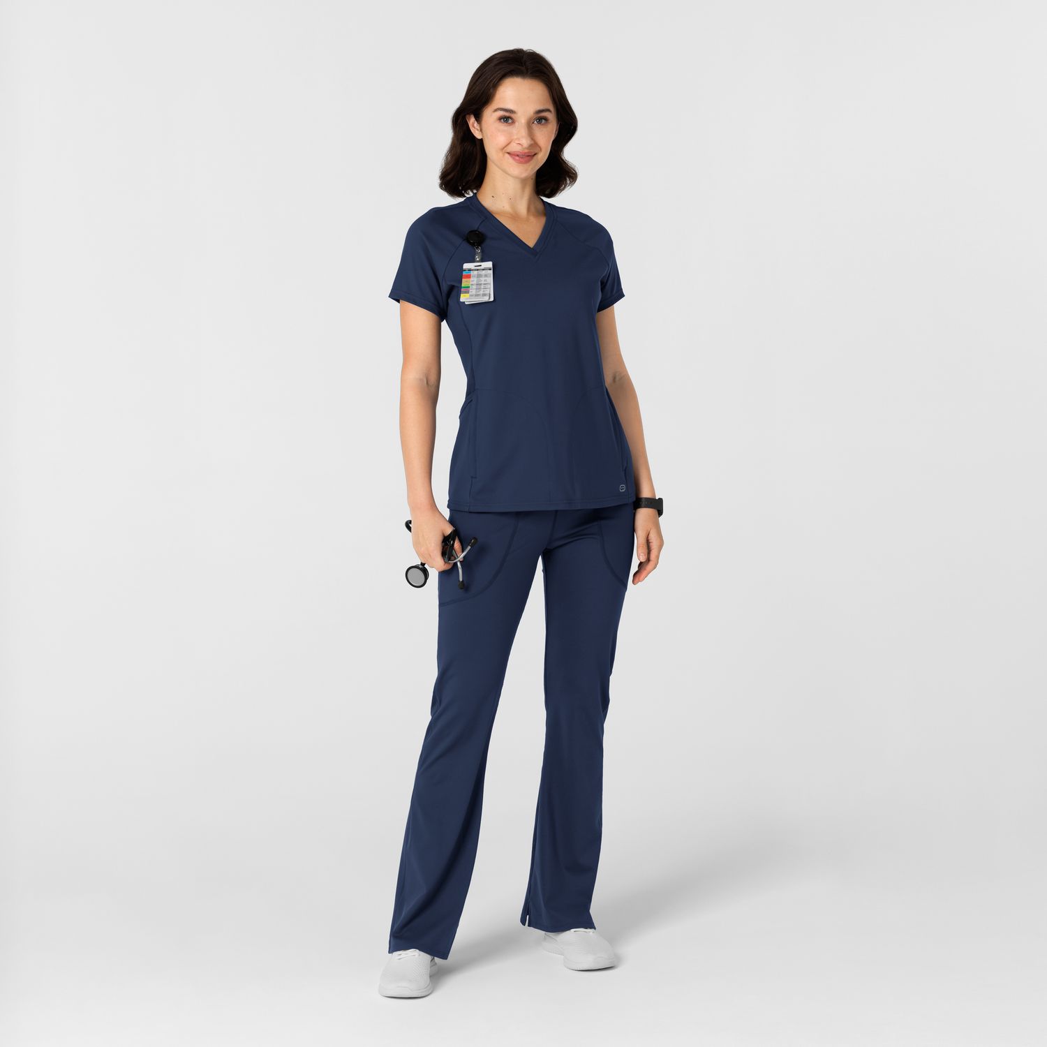 Pantalone donna 5459 yoga svasato navy blue