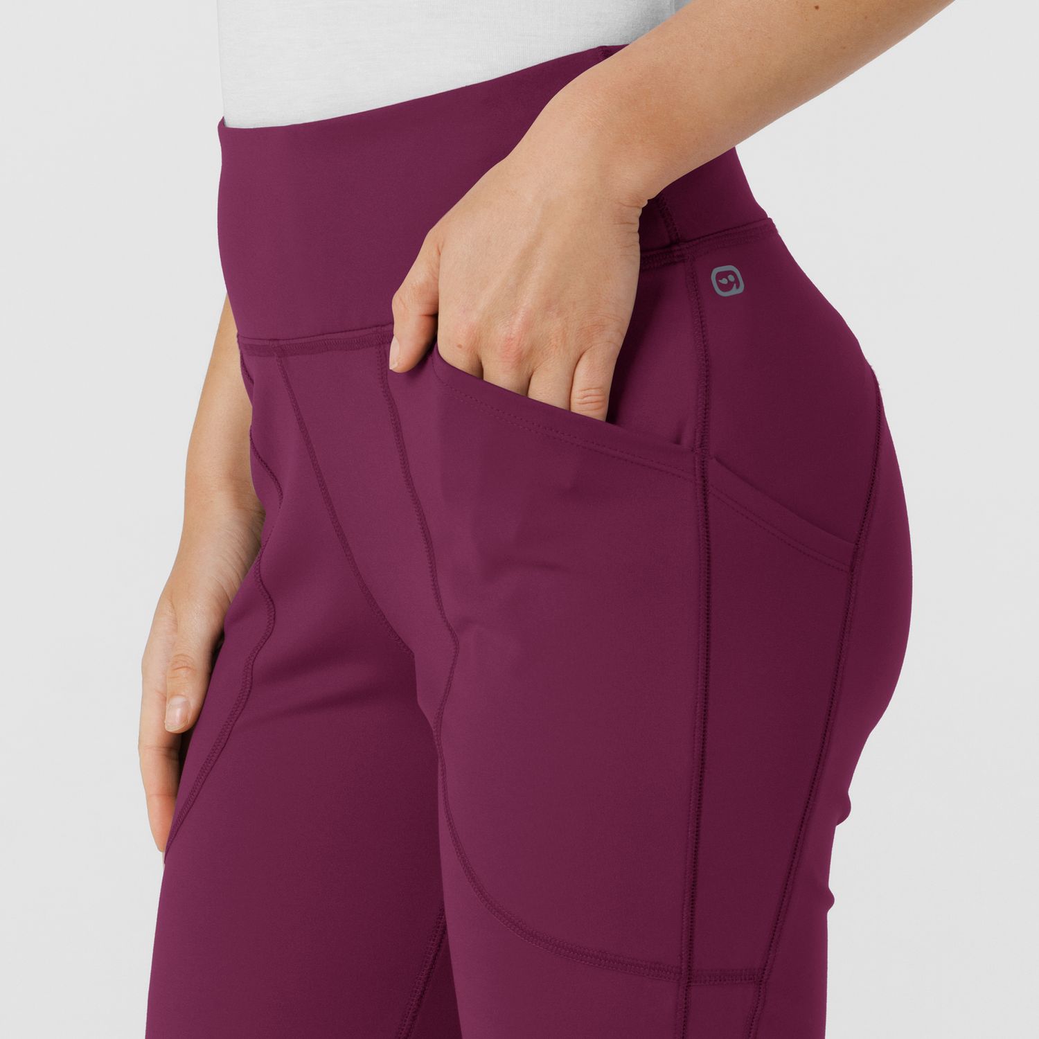 Pantalone donna 5459 yoga svasato wine