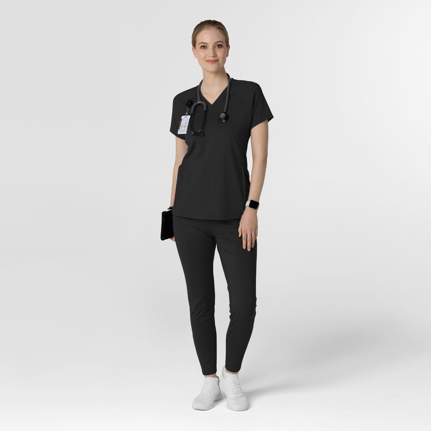 Casacca donna 6259 scollo a V black