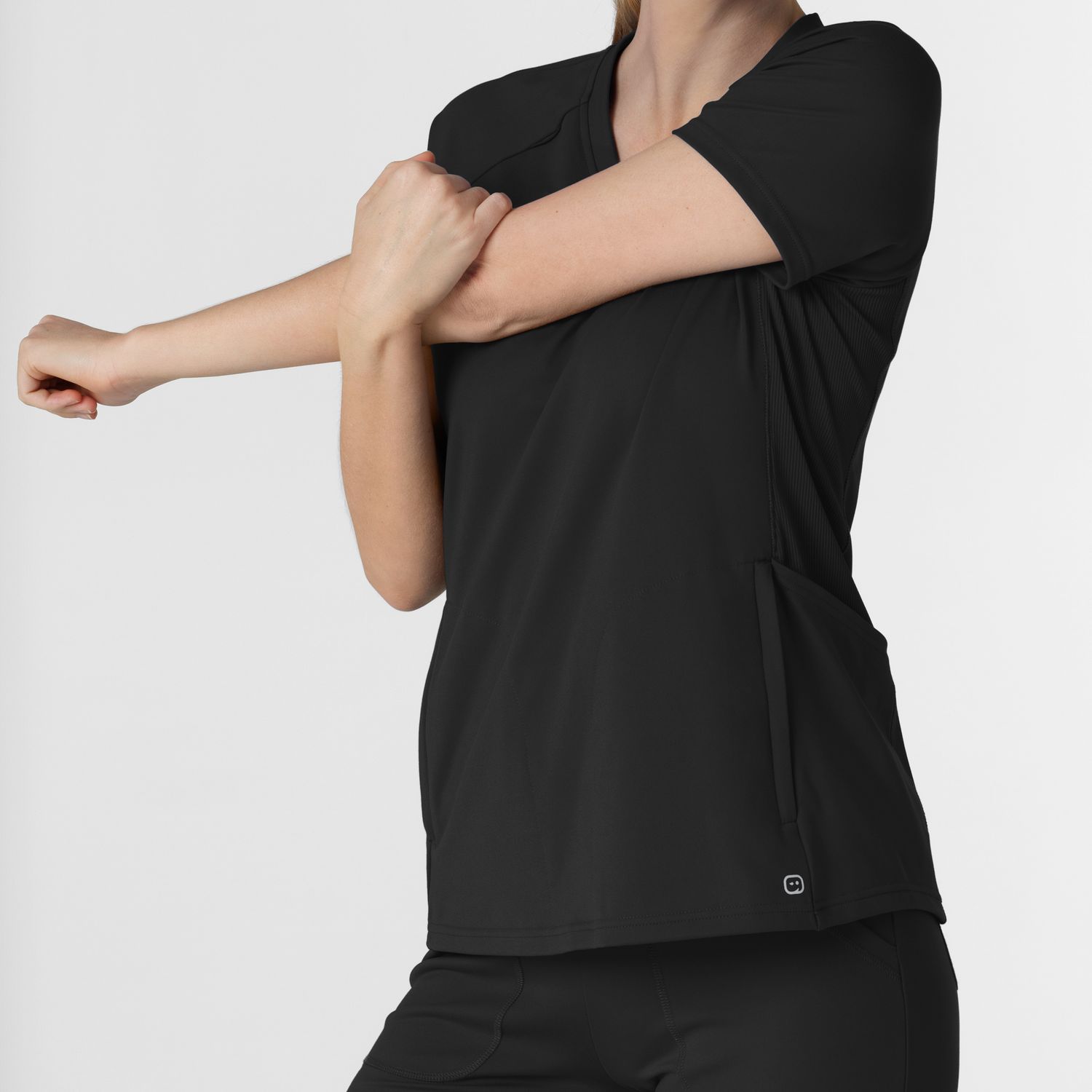 Casacca donna 6259 scollo a V black