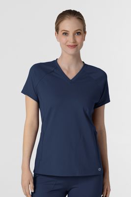 Casacca donna 6259 scollo a V navy blue