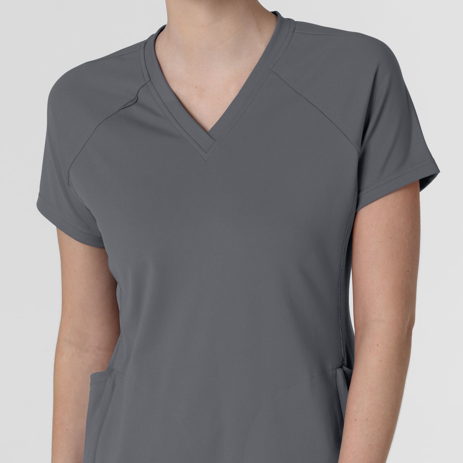 Casacca donna 6259 scollo a V pewter