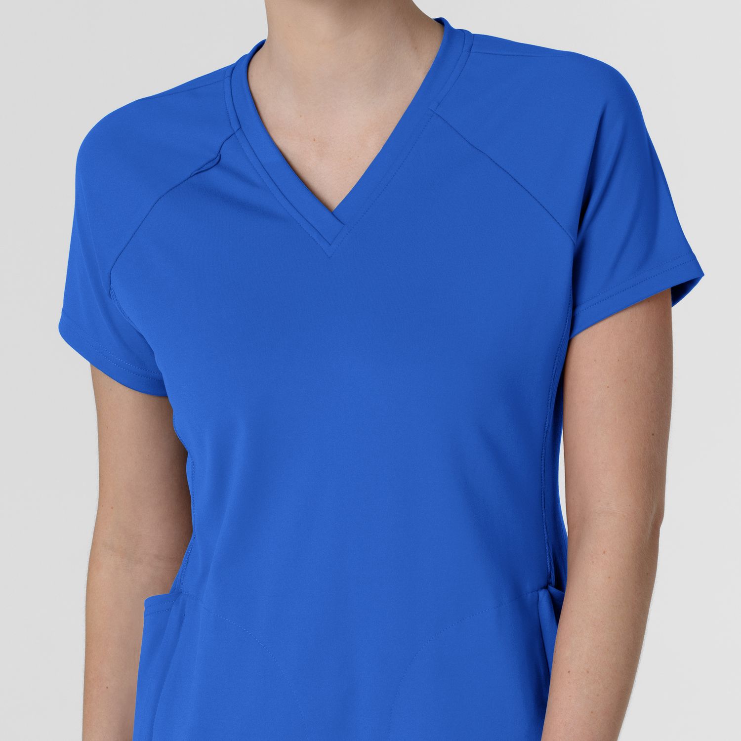 Casacca donna 6259 scollo a V royal blue