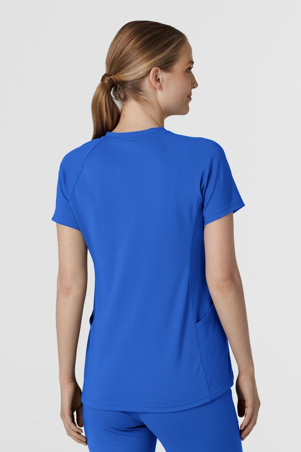 Casacca donna 6259 scollo a V royal blue