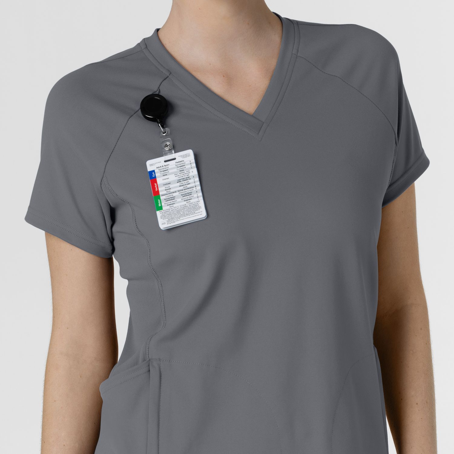 Casacca donna 6259 scollo a V pewter