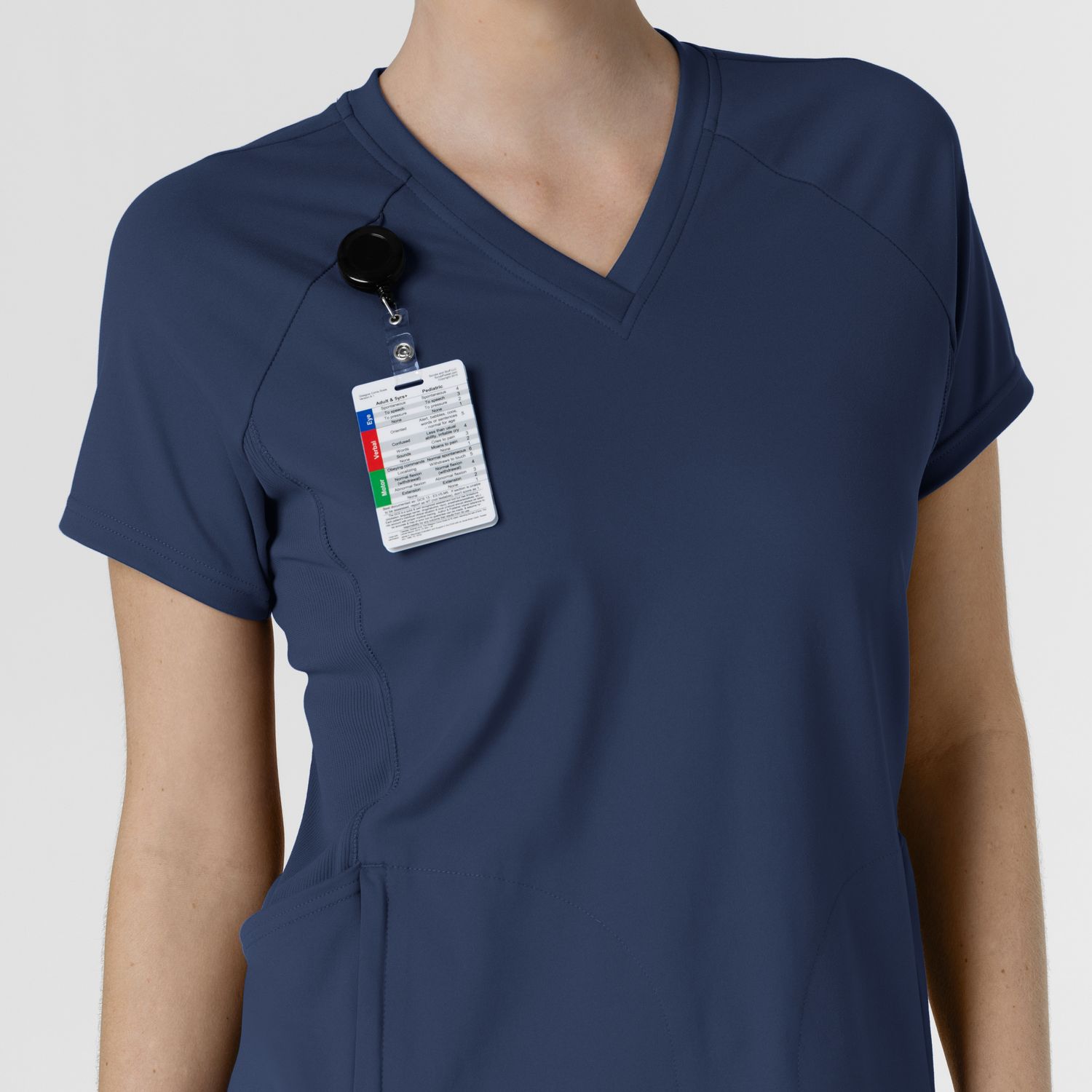 Casacca donna 6259 scollo a V navy blue