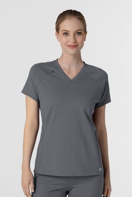 Casacca donna 6259 scollo a V pewter