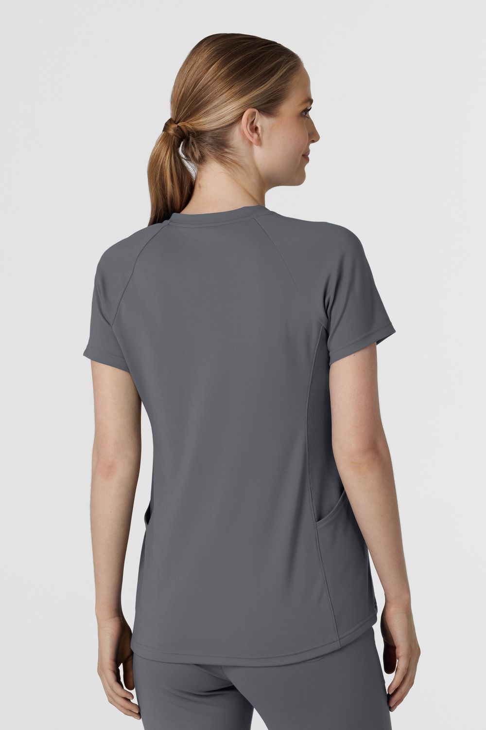 Casacca donna 6259 scollo a V pewter