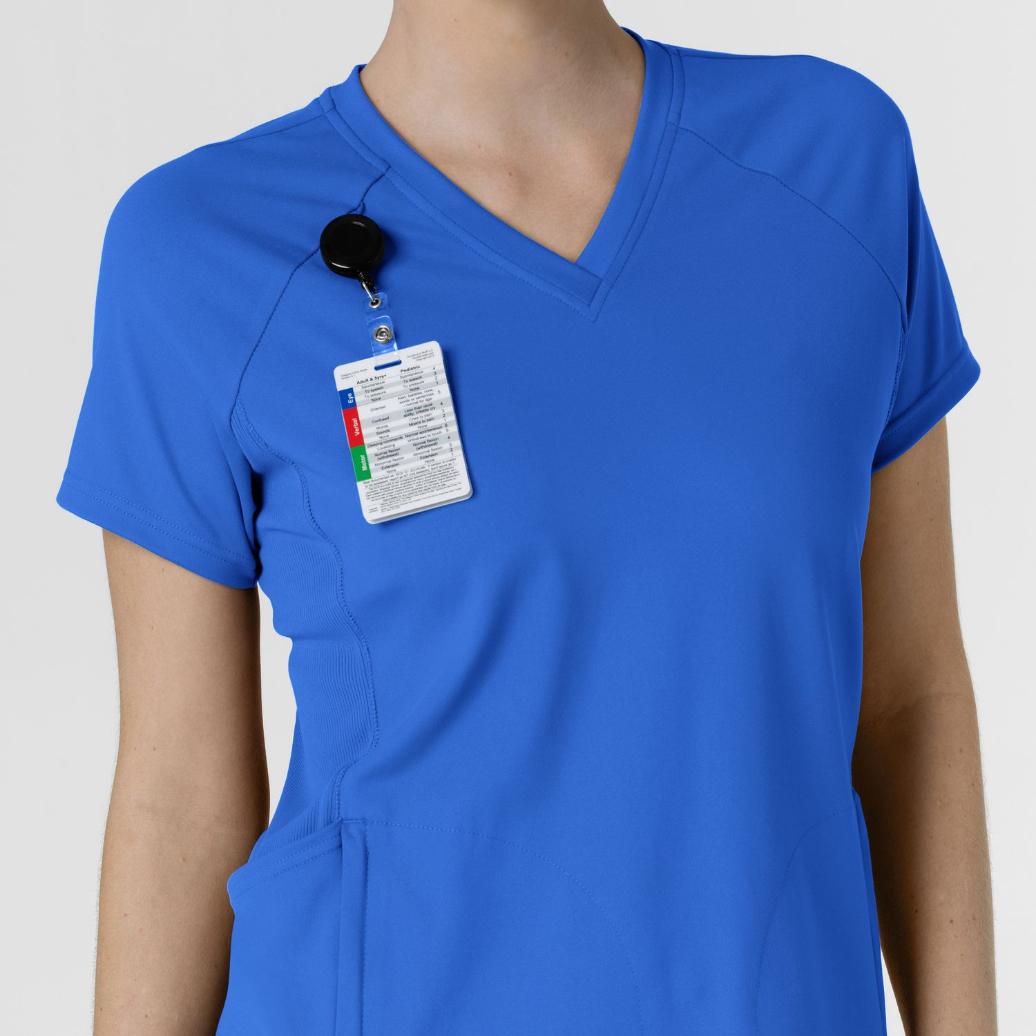 Casacca donna 6259 scollo a V royal blue