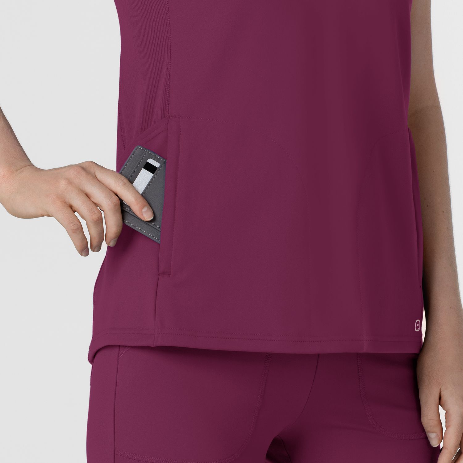 Casacca donna 6259 scollo a V wine
