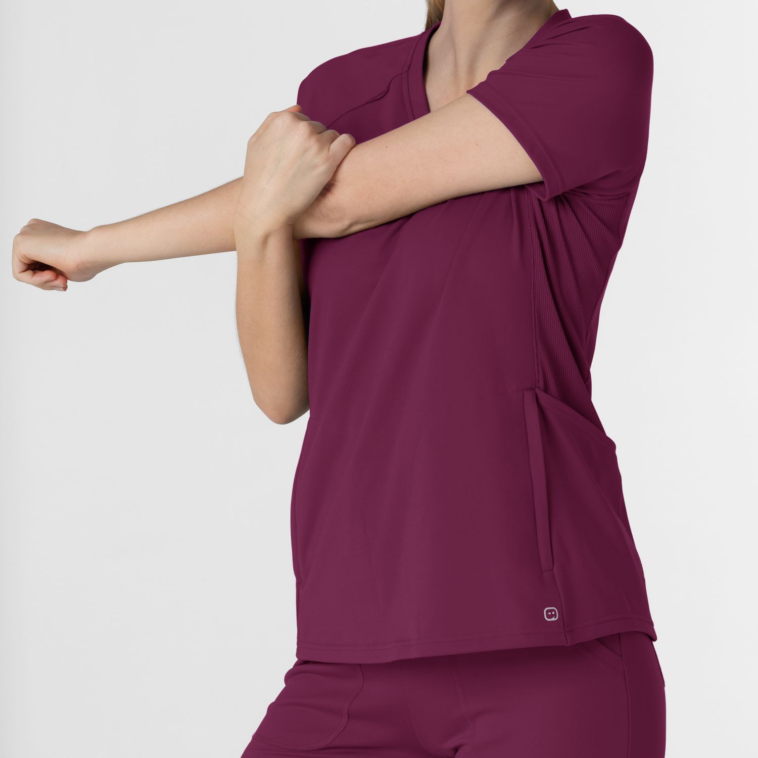 Casacca donna 6259 scollo a V wine