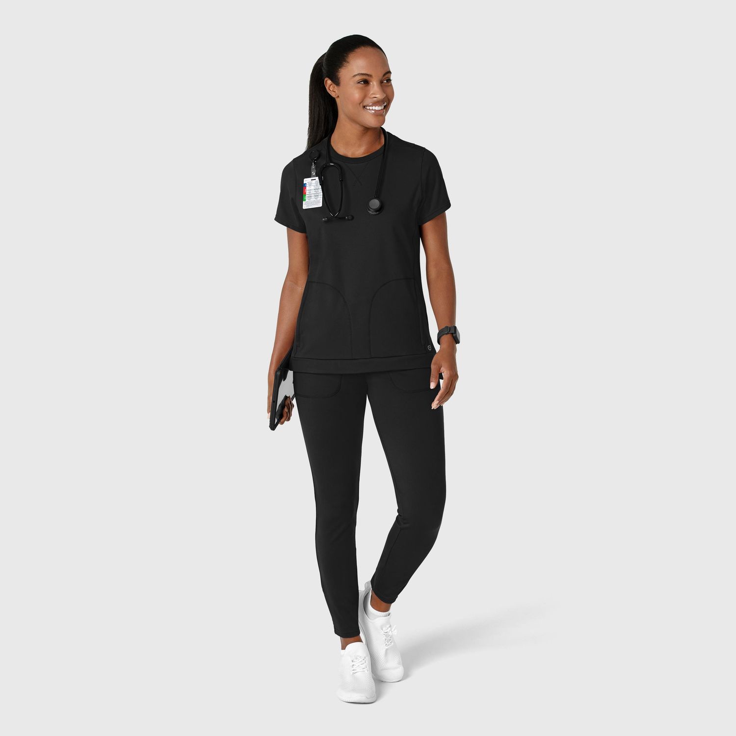 Casacca donna 6359 girocollo black