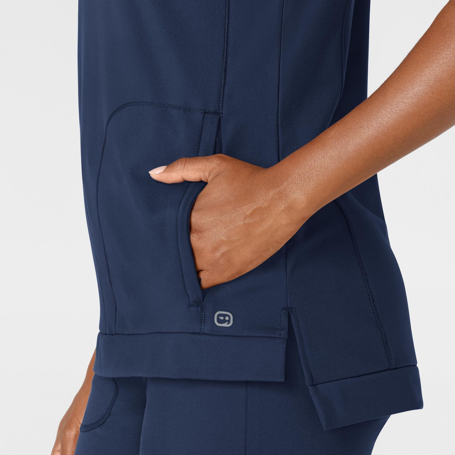 Casacca donna 6359 girocollo navy blue