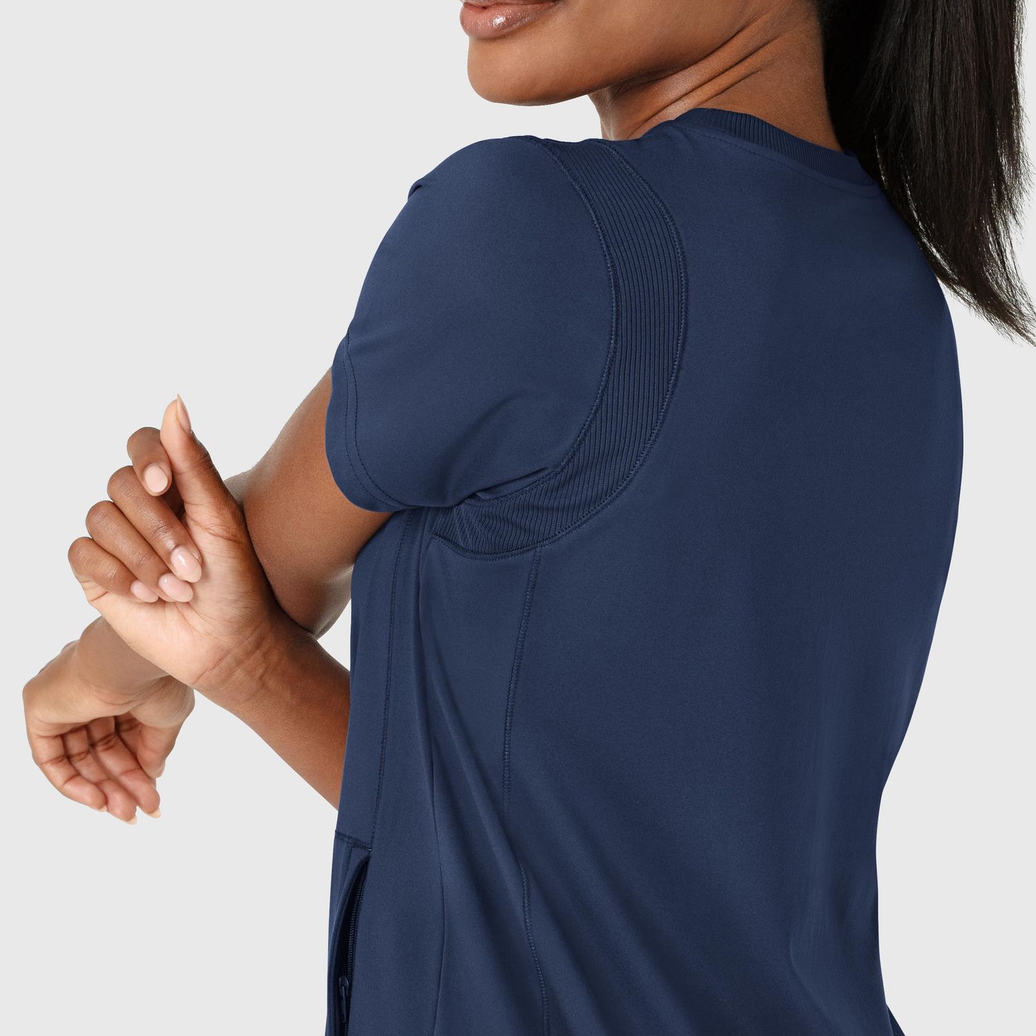 Casacca donna 6359 girocollo navy blue