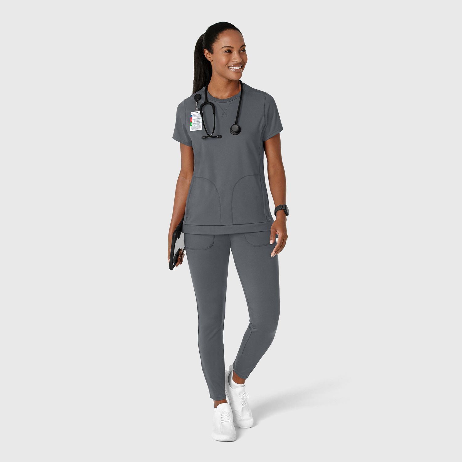Casacca donna 6359 girocollo pewter