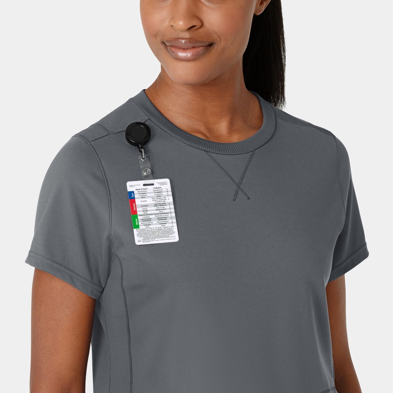 Casacca donna 6359 girocollo pewter