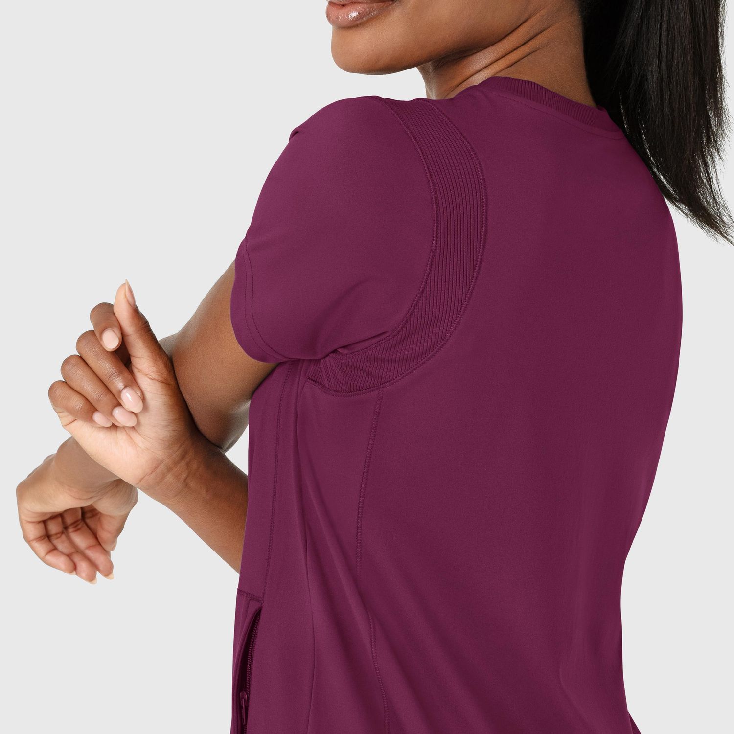 Casacca donna 6359 girocollo wine