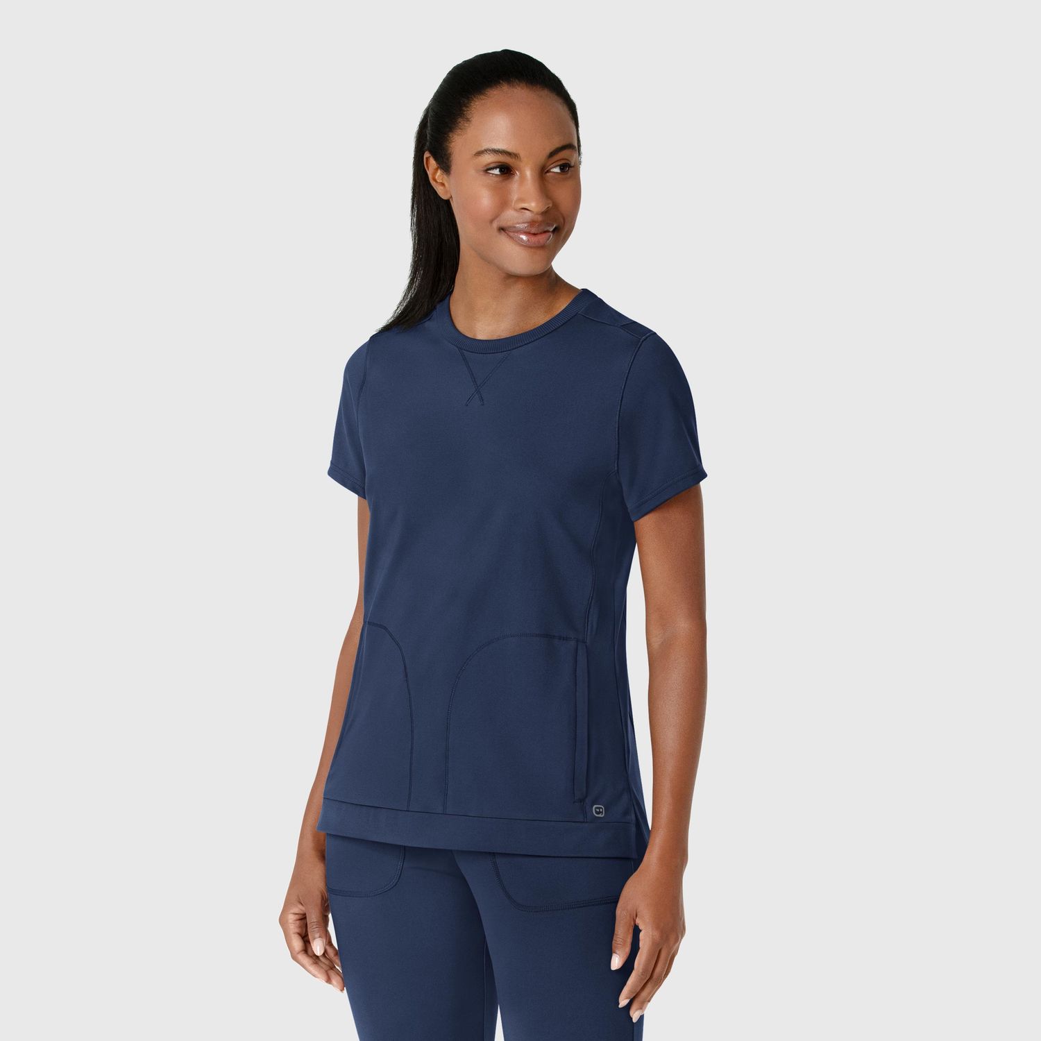 Casacca donna 6359 girocollo navy blue