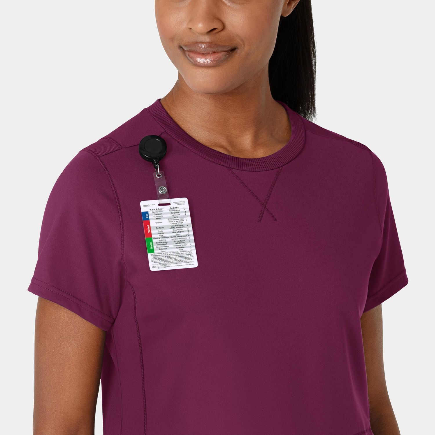 Casacca donna 6359 girocollo wine
