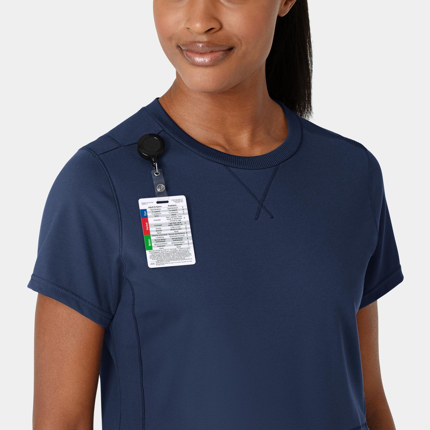 Casacca donna 6359 girocollo navy blue