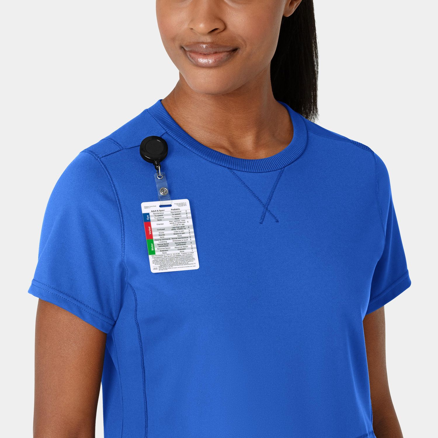 Casacca donna 6359 girocollo royal blue