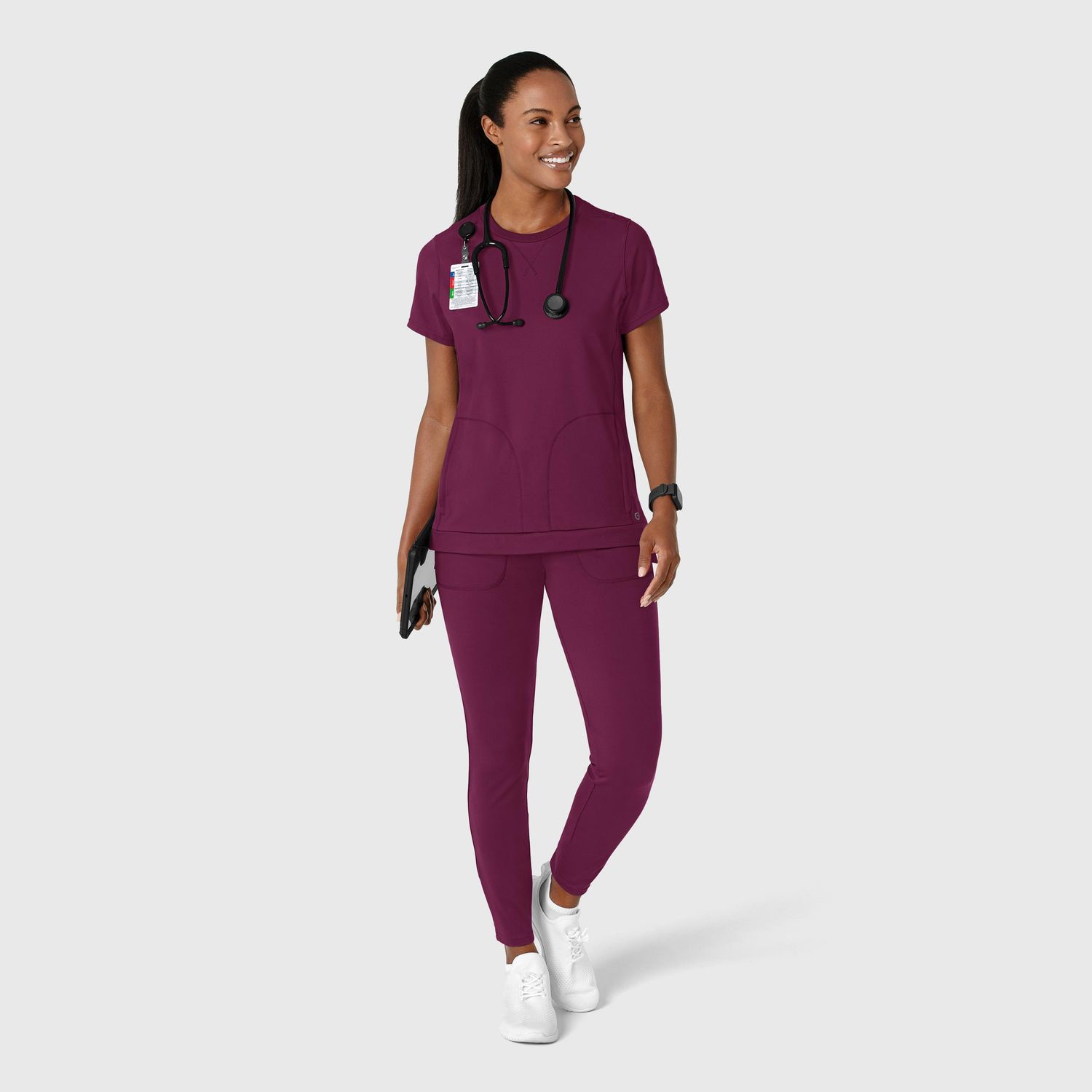 Casacca donna 6359 girocollo wine