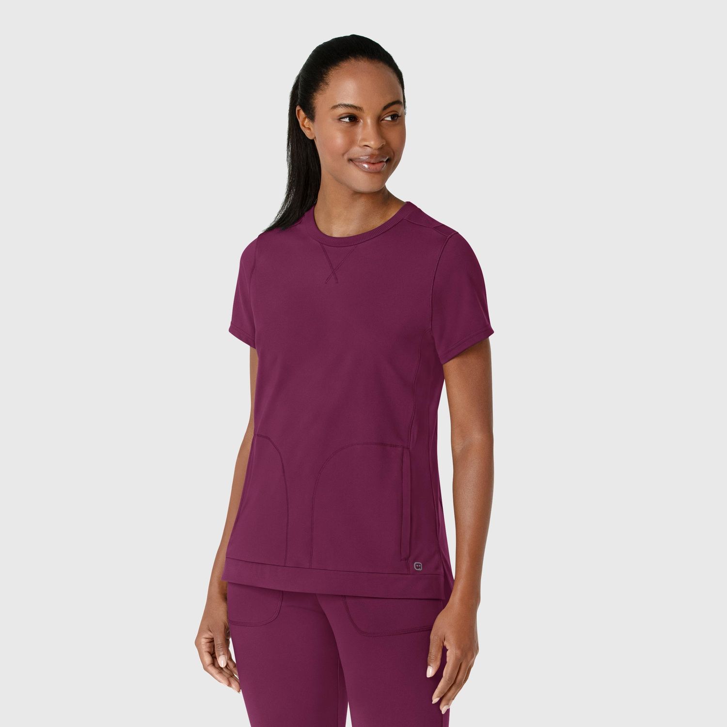 Casacca donna 6359 girocollo wine