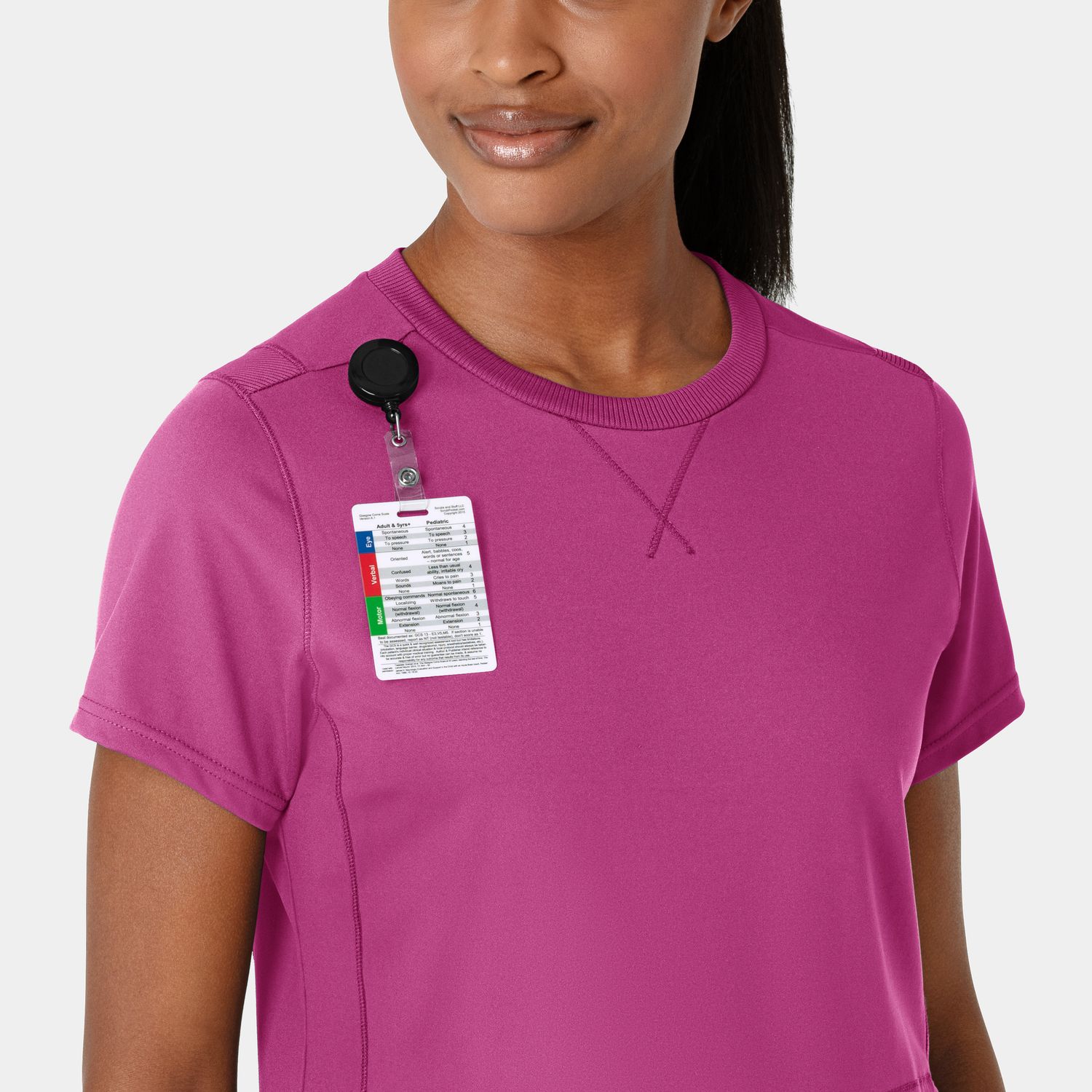 Casacca donna 6359 girocollo raspberry