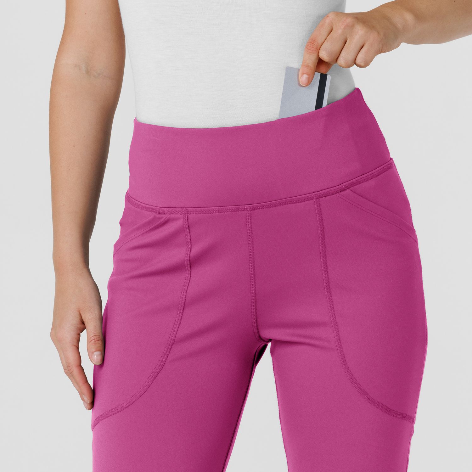 Pantalone donna 5459 yoga svasato raspberry