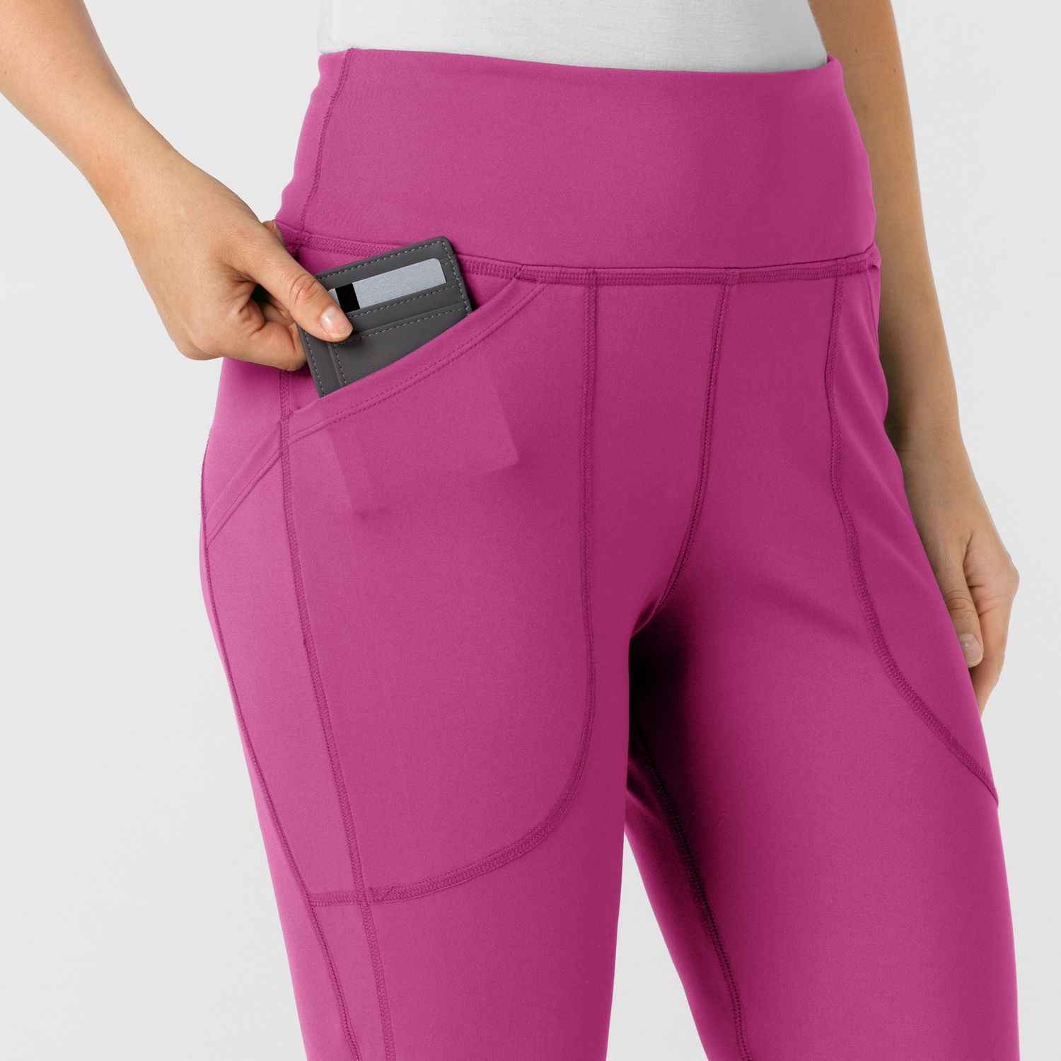 Pantalone donna 5459 yoga svasato raspberry