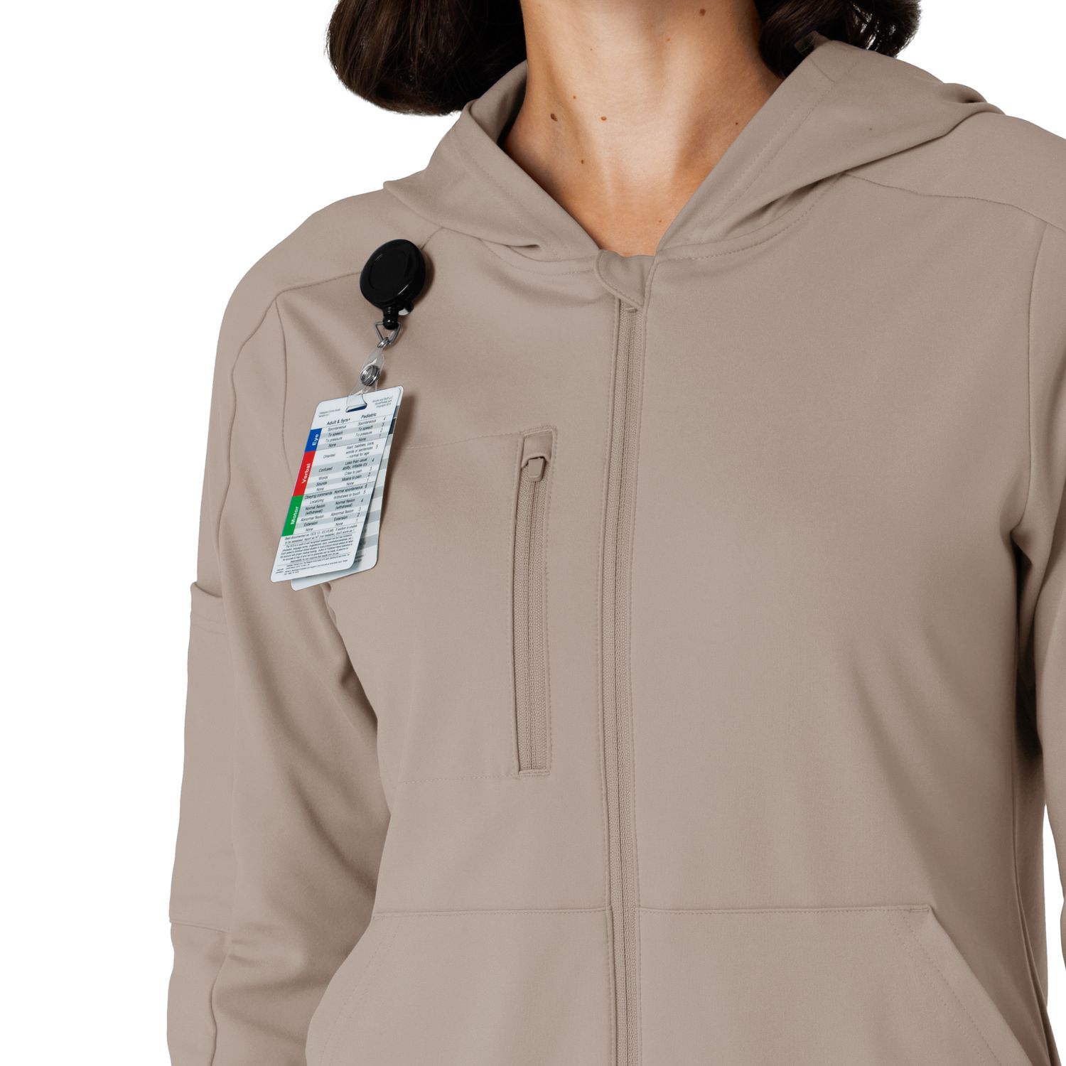 Felpa donna 8159 zip e cappuccio cloud