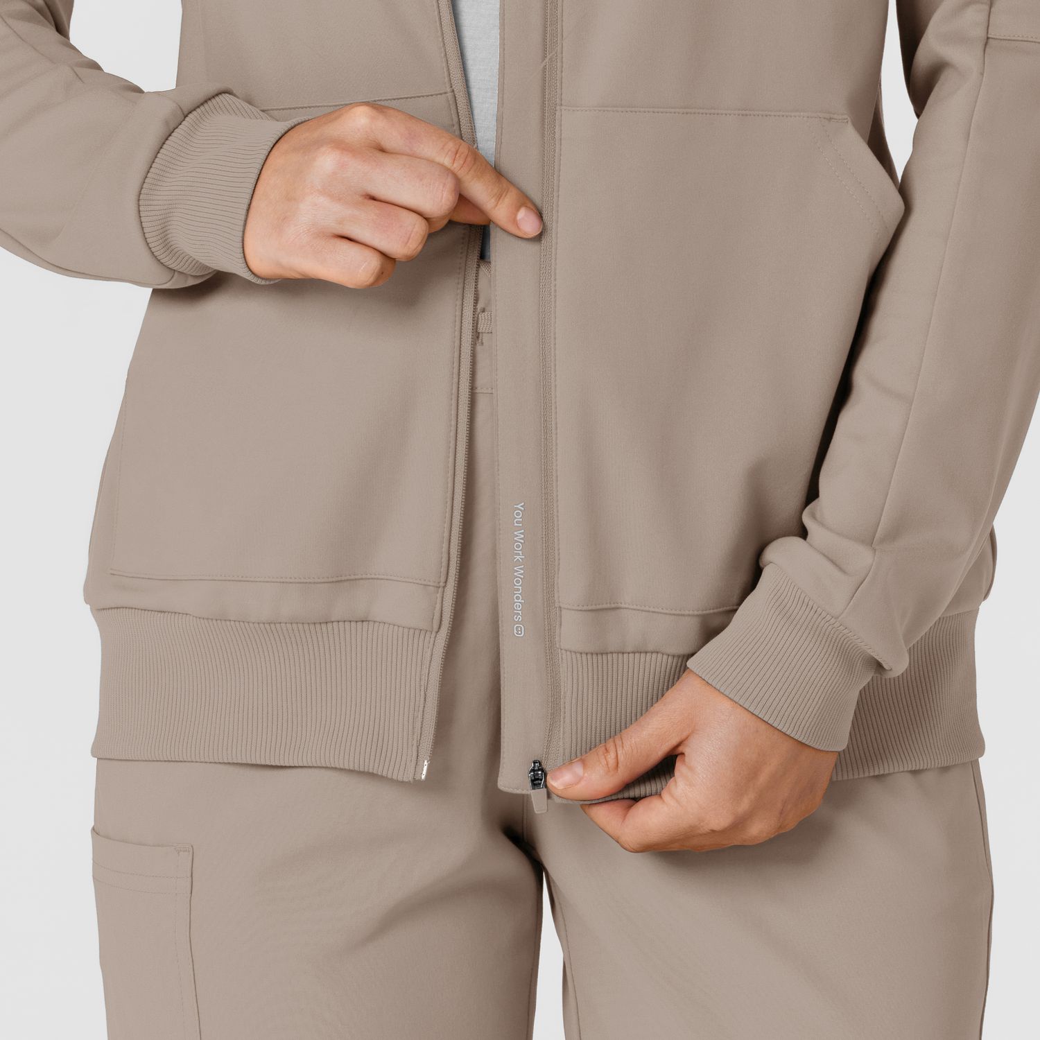 Felpa donna 8159 zip e cappuccio cloud