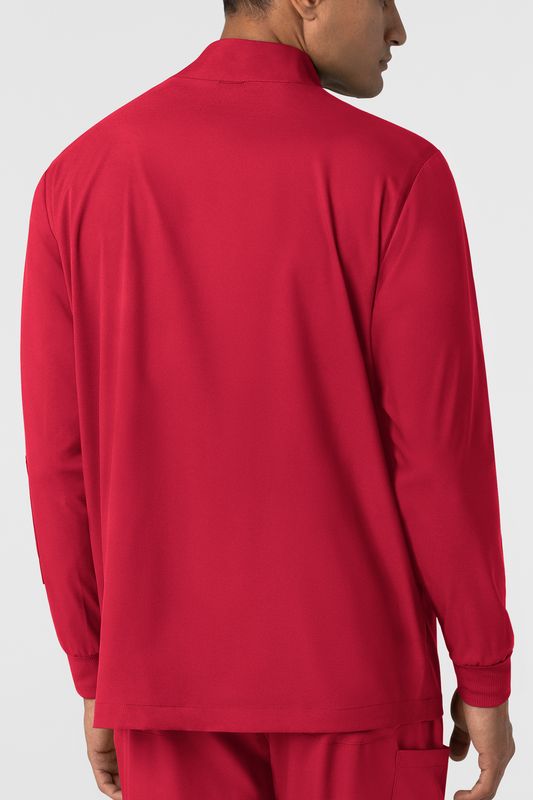 Casacca uomo 8351 manica lunga e zip red