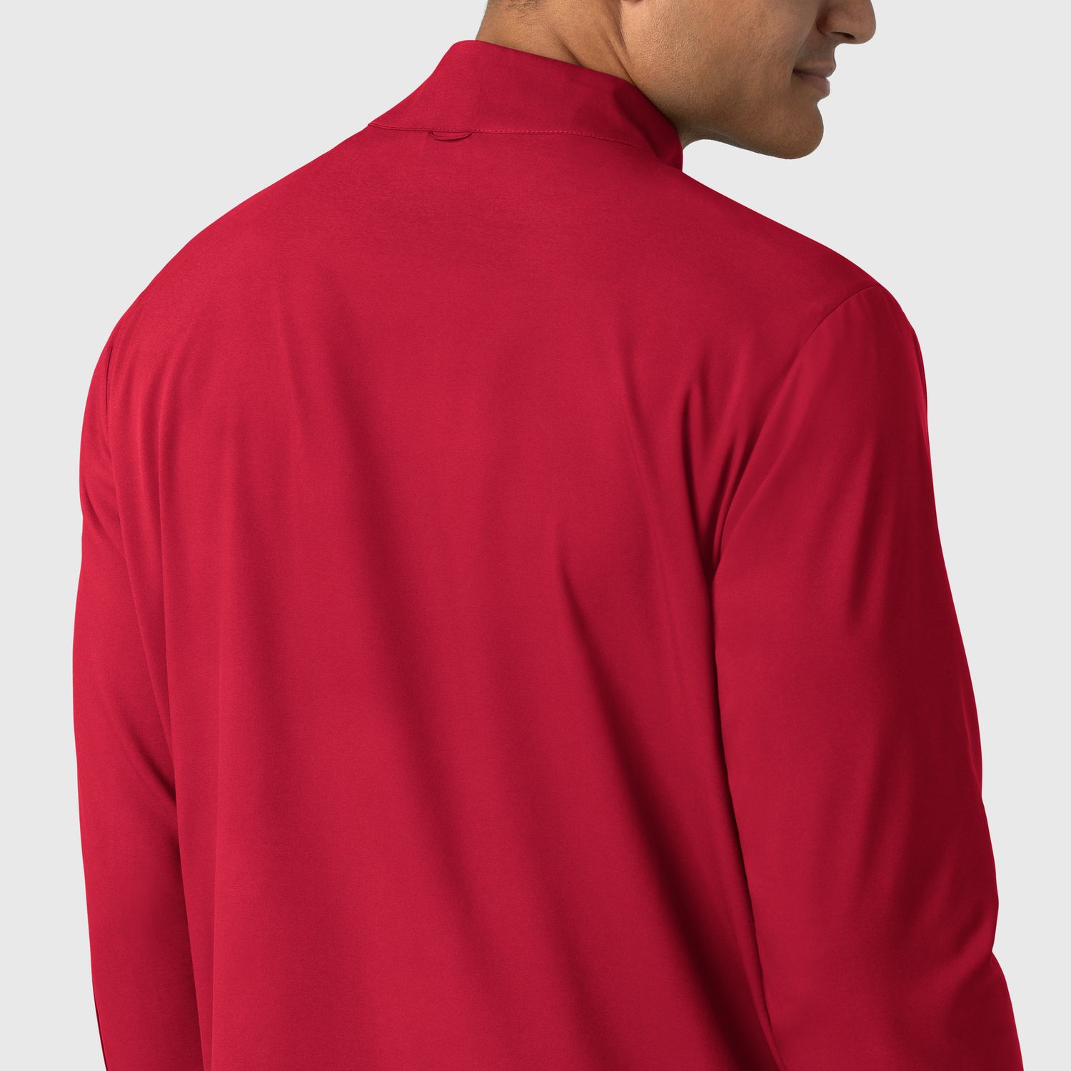 Casacca uomo 8351 manica lunga e zip red