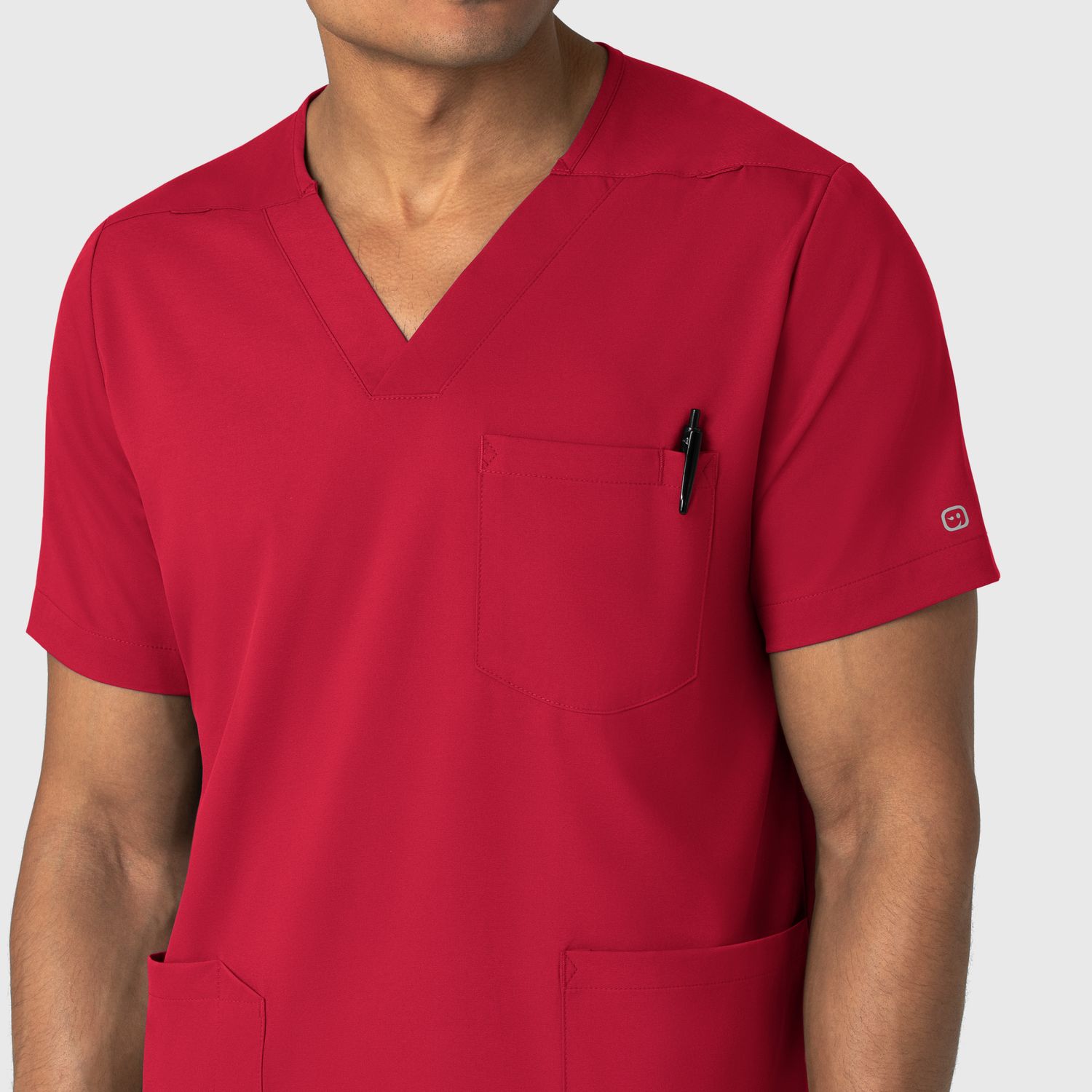 Casacca uomo 6351 scollo a V red