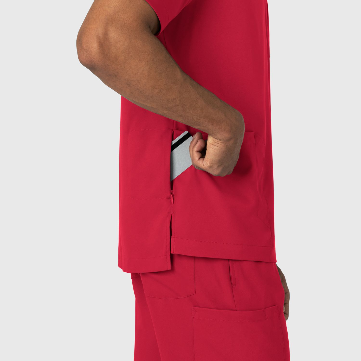 Casacca uomo 6351 scollo a V red