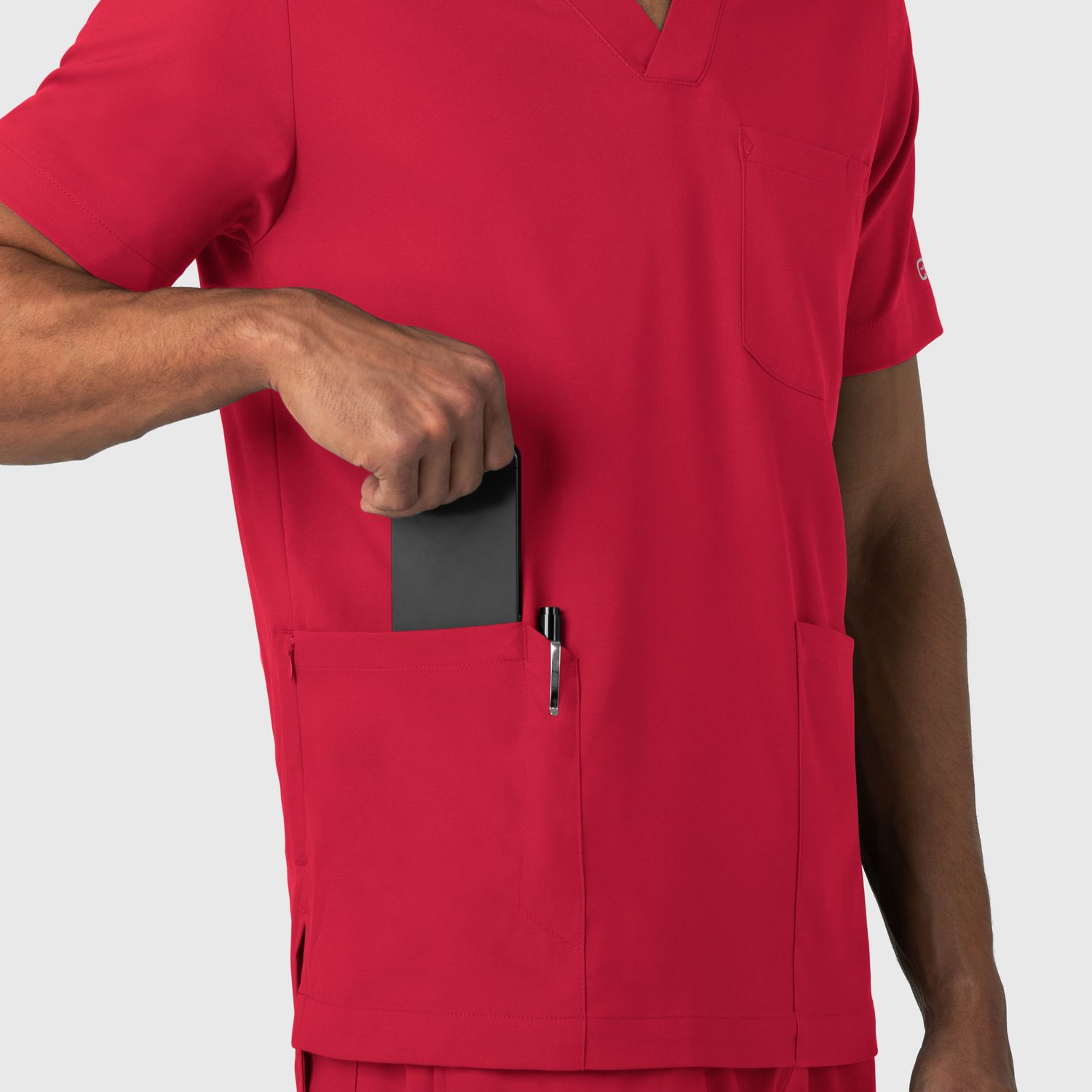 Casacca uomo 6351 scollo a V red