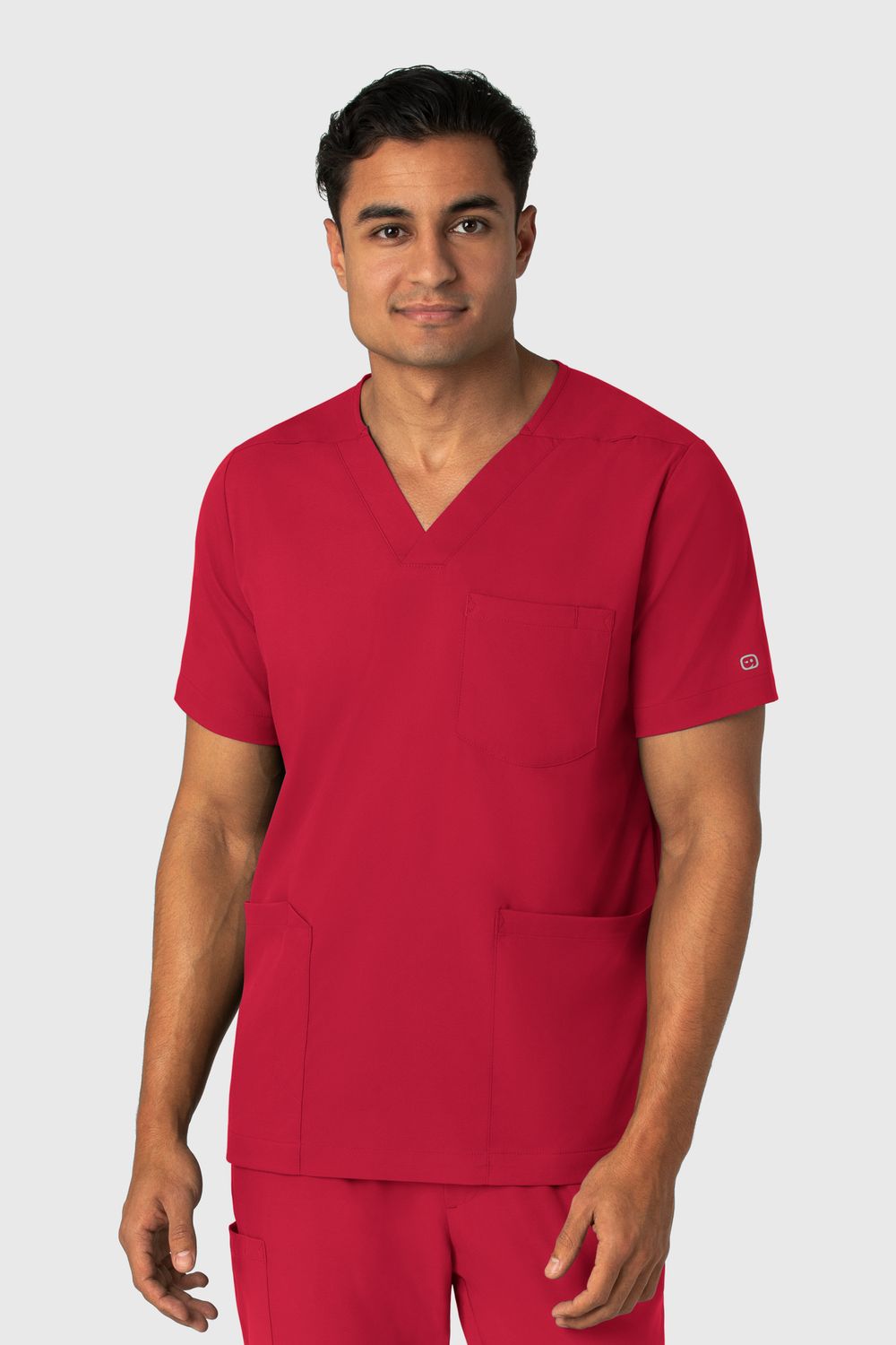 Casacca uomo 6351 scollo a V red