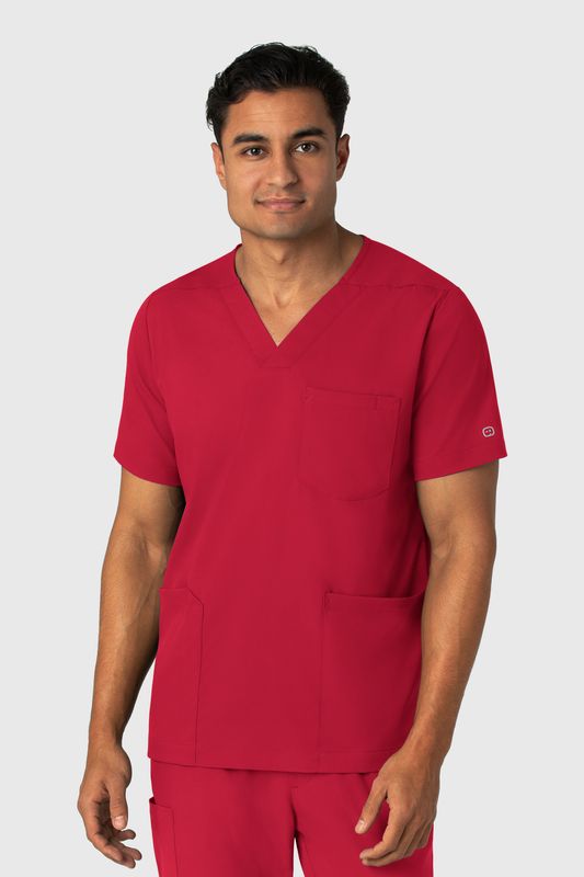 Casacca uomo 6351 scollo a V red
