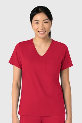 Casacca donna 6151 scollo a V red