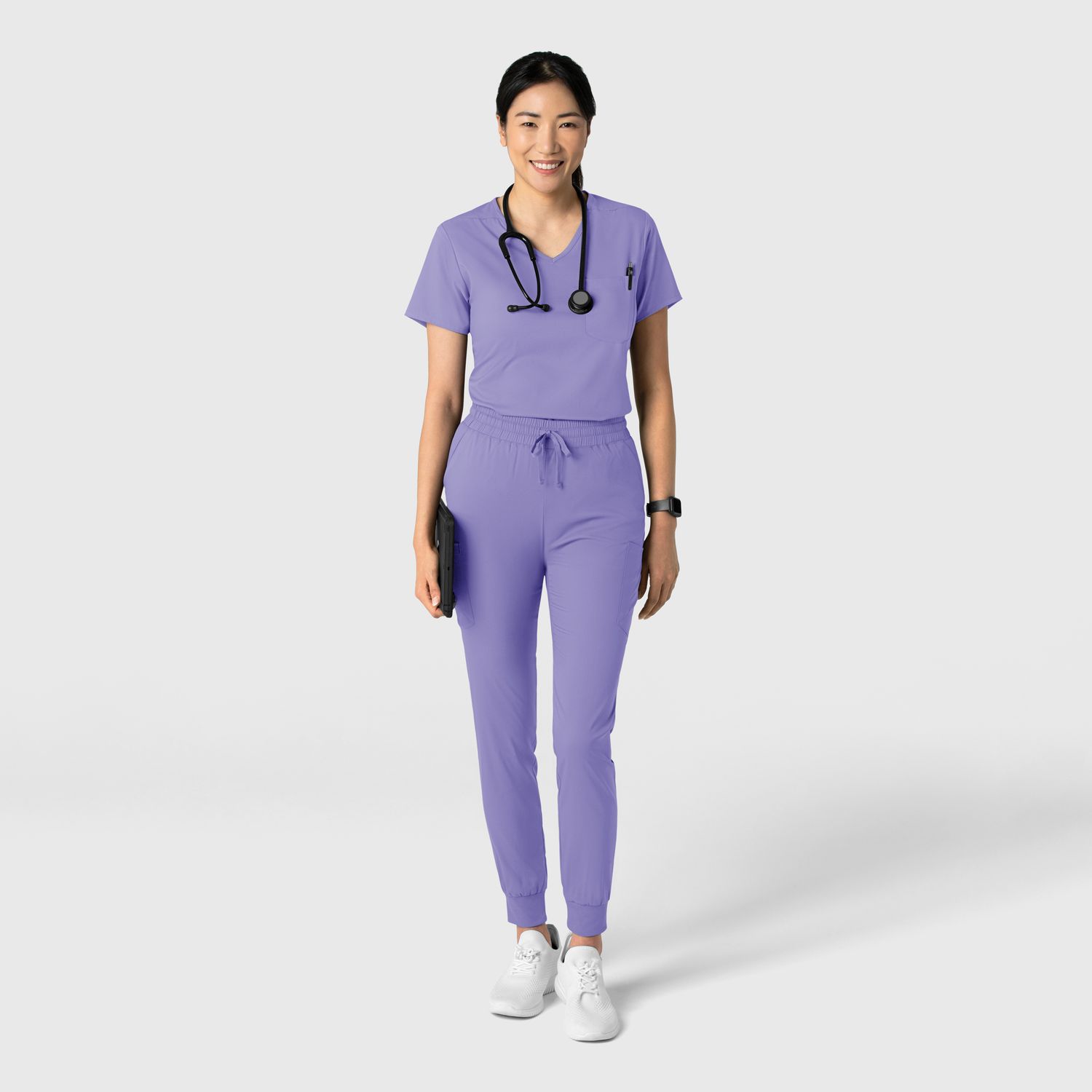 Casacca donna 6151 scollo a V iris