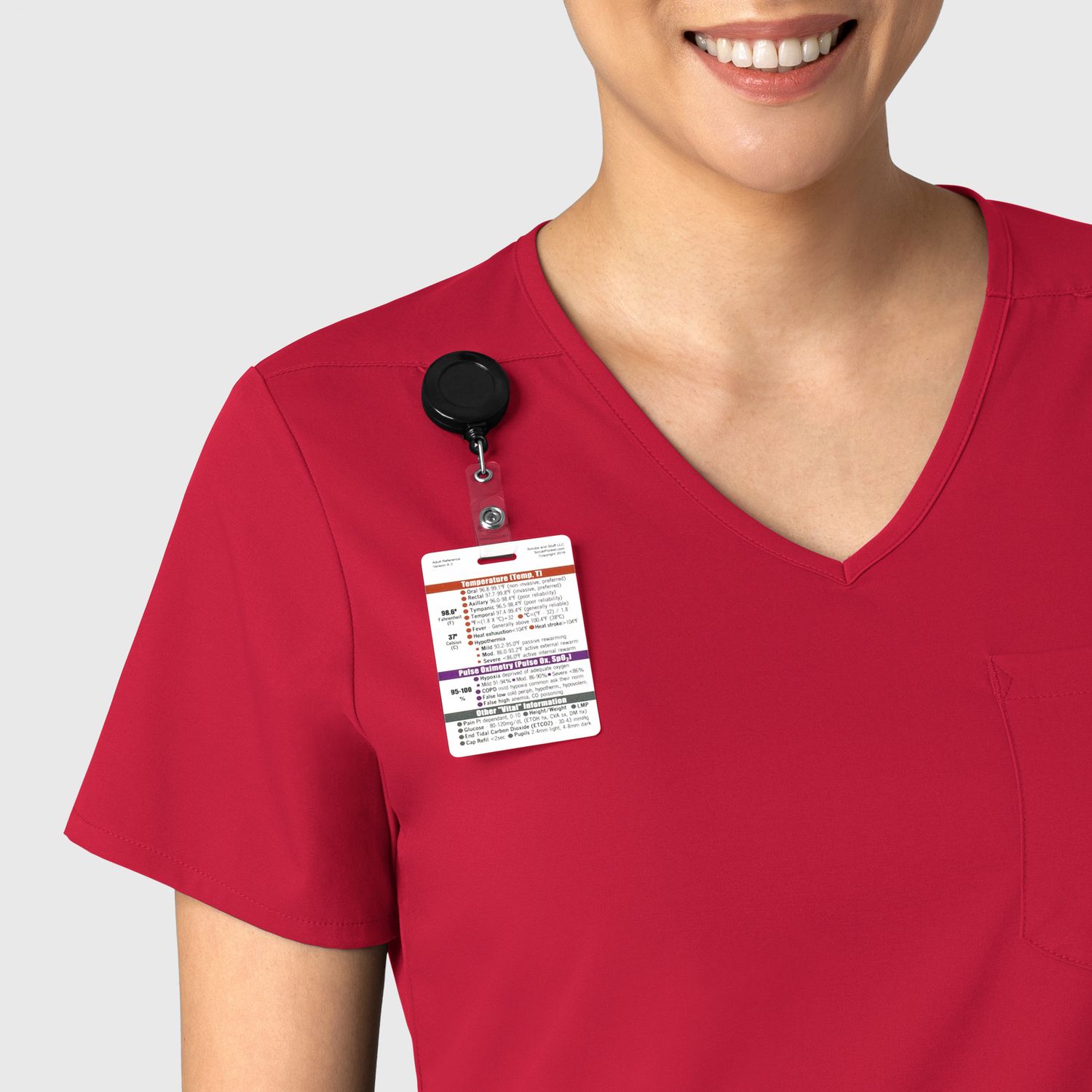 Casacca donna 6151 scollo a V red